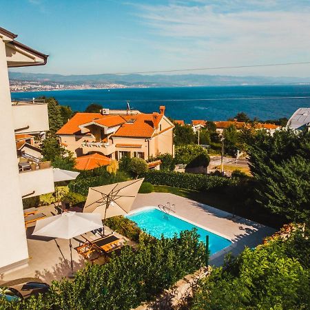 Pool Apartment Maurina Opatija With Sea View Icici Ngoại thất bức ảnh