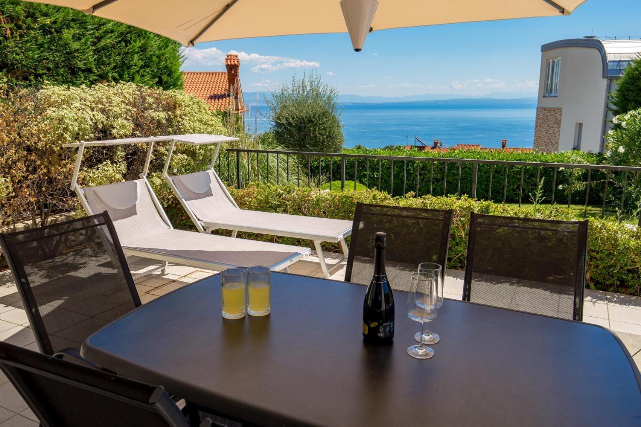 Pool Apartment Maurina Opatija With Sea View Icici Ngoại thất bức ảnh